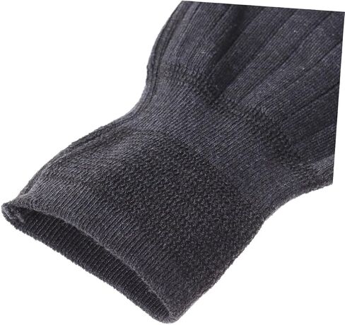 1 Pair Breathable Wool Knee Warmer Sleeves for Winter Thicken Elastic Knee Pads Unisex Dark Grey for Running Cycling Outdoor Activities Warmth Injury Prevention Random Color in Saudi Arabia