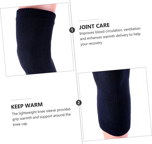 1 Pair Woolen Sleeve for Relief Cashmere Knee Pad for Joint Support Unisex Warm Kneelet for Winter Cycling Yoga Outdoor Activities in Saudi Arabia