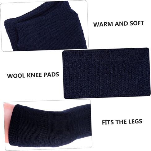 1 Pair Woolen Sleeve for Relief Cashmere Knee Pad for Joint Support Unisex Warm Kneelet for Winter Cycling Yoga Outdoor Activities in Saudi Arabia