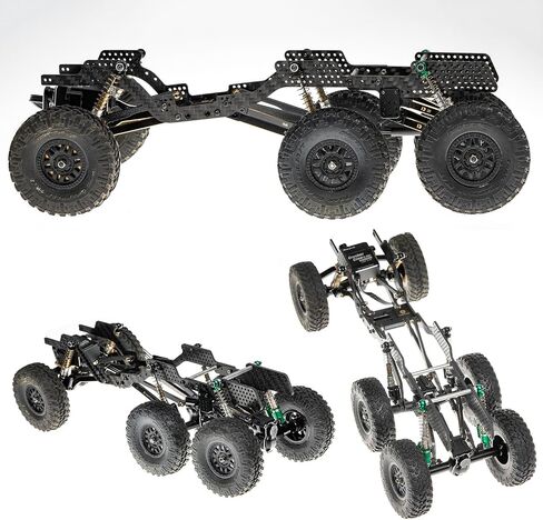 RampCrab Carbon Fiber Chassis Kit for SCX24, 7° Angled Skid, LCG Chassis Kit for Axial SCX24 C10, JLU, Bronco, Upgrade Part in Saudi Arabia