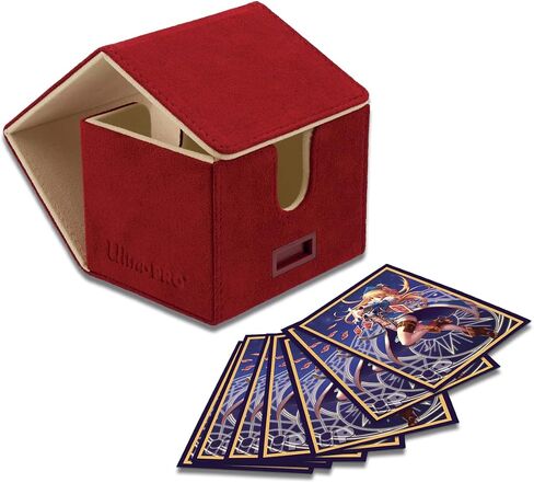 Ultra Pro - Vivid Alcove Edge Deck Box (Blue) - Protect and Store up to 100 Double Sleeves Standard Size Cards, Perfect for Sports Cards, Gaming Cards & Collectible Trading Cards in Saudi Arabia