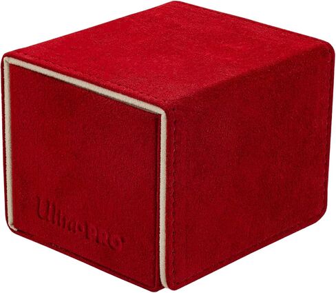 Ultra Pro - Vivid Alcove Edge Deck Box (Blue) - Protect and Store up to 100 Double Sleeves Standard Size Cards, Perfect for Sports Cards, Gaming Cards & Collectible Trading Cards in Saudi Arabia