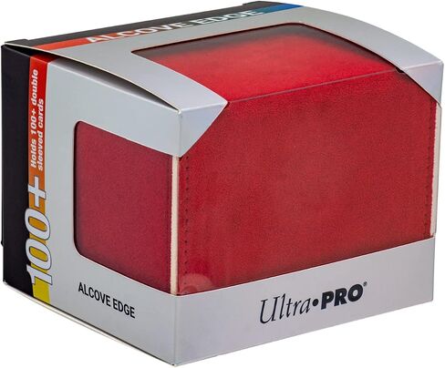 Ultra Pro - Vivid Alcove Edge Deck Box (Blue) - Protect and Store up to 100 Double Sleeves Standard Size Cards, Perfect for Sports Cards, Gaming Cards & Collectible Trading Cards in Saudi Arabia