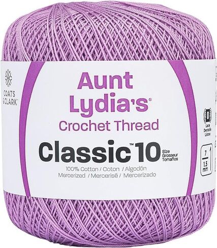 معاطف وكلارك Aunt Lydia's Crochet Thread Cotton Classic 10-6 Skein Assortment (المحيط) in Kuwait