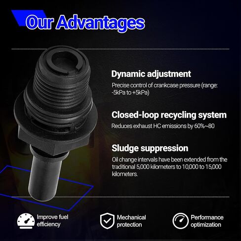 12691880 PCV Valve For 2014-2024 Cadillac Escalade Chevrolet Suburban Tahoe GMC Yukon Replace# 12691880, 12631624 in Saudi Arabia