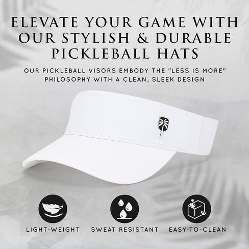 Pickleball Visor-Bold ، مقاوم للماء ، ومقاوم للأداء مقاوم للعرق in Kuwait