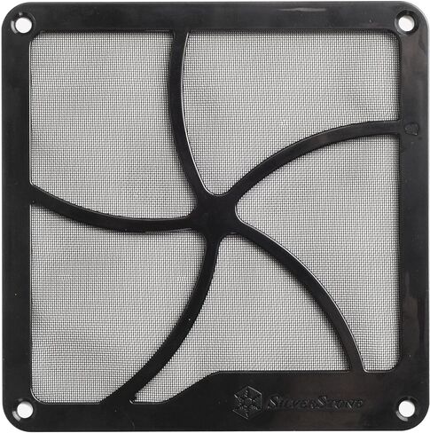 Silverstone, (FF123B-USA) Black Ultra Fine Fan Filter with Magnet for 120mm Case Fan, Air Vent in Saudi Arabia