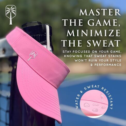 Pickleball Visor-Bold ، مقاوم للماء ، ومقاوم للأداء مقاوم للعرق in Kuwait