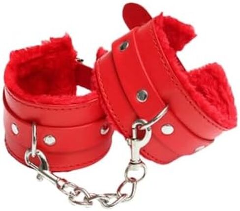 Leather Black Pink Ankle Strap Wrist Cuff Fitness Leg Exercise Adjustable Locking Ankle Bracelet Kit Cosplay Cuff Accessories in Saudi Arabia