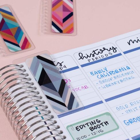 Designer Accessories by Erin Condren - Snap-in Bookmarks - Wildflowers, 3 Pack Compatible with Erin Condren Spiral Notebooks, Planners, Agendas. Effortless Organization Snap Out, Reposition & Repeat in Saudi Arabia