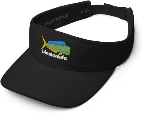 Islamorada Florida Keys Fishing Visor Embroidered Dolphin Mahi Dorado Saltwater Fish Headwear in Saudi Arabia