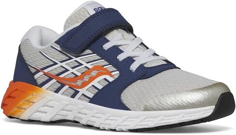 حذاء رياضي Saucony Wind Alternative Closure 2.0، رمادي/كحلي/برتقالي، 3.5 US للجنسين للأطفال الكبار in Saudi Arabia