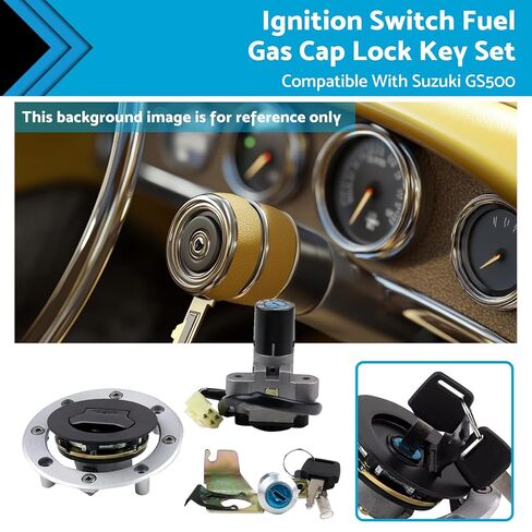 Ignition Lock & Fuel Gas Cap Key Set Suitable for Suzuki GS500 2001-2012 in Kuwait