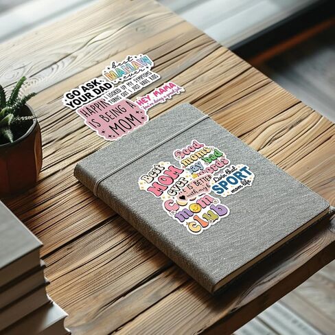 (10pcs) Mom Stickers Mothers Day Stickers Mama Mom Life Birthday Gift for Mom Funny Gifts Multiple Different Designs, Waterproof, UV- Resistant, Suitable for Tumbler, Laptop, Car, Truck in Kuwait