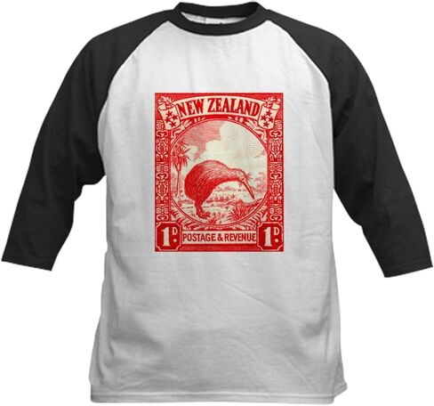 Cafepress Antique 1935 New Zealand Kiwi Bird Postage Stamp B JERSENY COTTON COTTON COTTON in Saudi Arabia