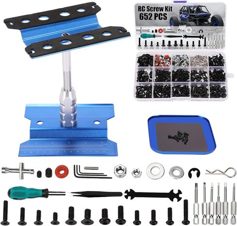 RC سيارة موقف إصلاح محطة العمل المحمولة RC العمل حامل RC إصلاح موقف ل 1/8 1/10 1/12 و 1/16 مقياس RC سيارات الشاحنات الزواحف وأكثر من ذلك in Kuwait