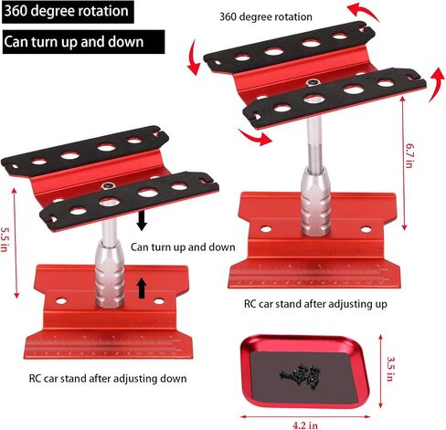 RC Car Stand Repair Workstation Portable RC Work Stand RC Repair Stand for 1/8 1/10 1/12 and 1/16 Scale RC Cars Trucks Crawlers and More in Saudi Arabia