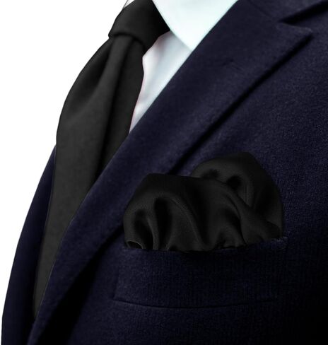Made in Italy Men's Hand Rolled Solid Color Pocket Square Hanky,Silk in Saudi Arabia