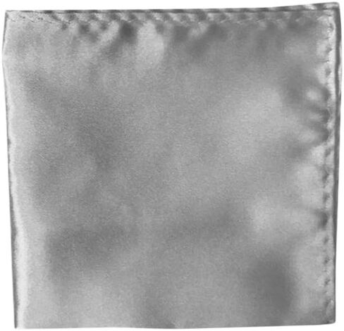Made in Italy Men's Hand Rolled Solid Color Pocket Square Hanky,Silk in Saudi Arabia