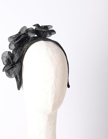 Sinamay Fascinators Headpiece for Women Ladies Derby Hat with Flower Wedding Cocktail Tea Party Dress Church Hats in Saudi Arabia