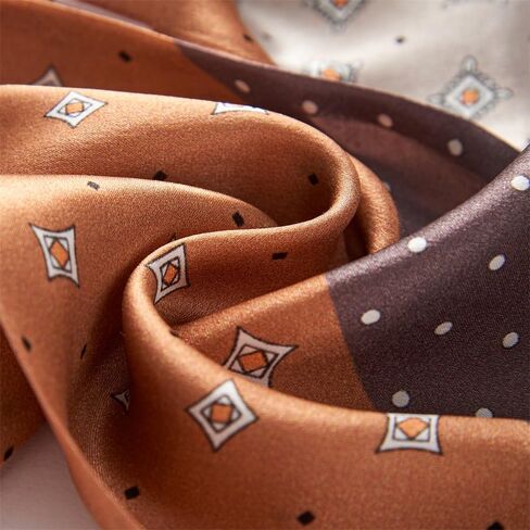 Fashion Silk Scarves, Unisex Mulberry Silk Scarf 6"x 59", Versatile All-Season Accessory for Women & Men, Gift Pouch in Saudi Arabia