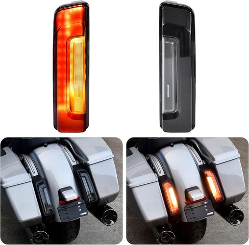 Rear Fender Light Saddlebag Side Light for Road Glide Street Glide 2024, Smoked Auxiliary LED Run Brake Turn Lamps Lights for Harley Road Glide Street Glide 2024-2025 & CVO 2023-2025 in Saudi Arabia