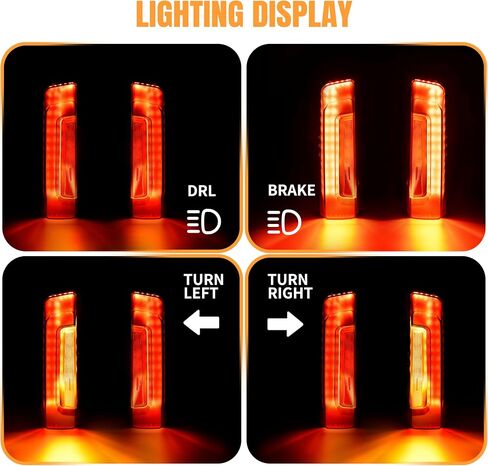 Rear Fender Light Saddlebag Side Light for Road Glide Street Glide 2024, Smoked Auxiliary LED Run Brake Turn Lamps Lights for Harley Road Glide Street Glide 2024-2025 & CVO 2023-2025 in Saudi Arabia