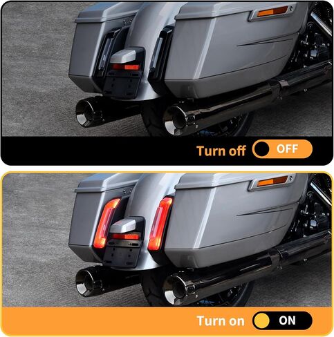 Rear Fender Light Saddlebag Side Light for Road Glide Street Glide 2024, Smoked Auxiliary LED Run Brake Turn Lamps Lights for Harley Road Glide Street Glide 2024-2025 & CVO 2023-2025 in Saudi Arabia