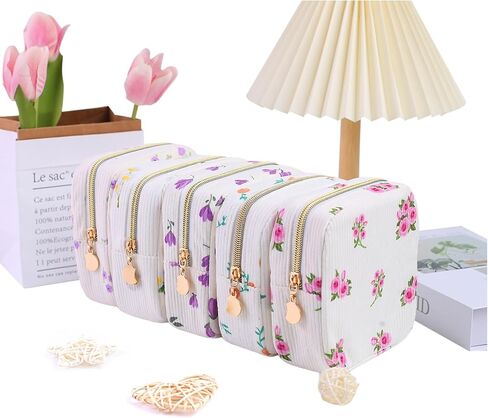 2-Pack Period Bag for Women Girls, Portable Corduroy Sanitary Napkin Storage Bag Period Pouch Small Discreet Menstrual Pouch, Sanitary Pads Period Kits Tampons Holder for First Period in Kuwait