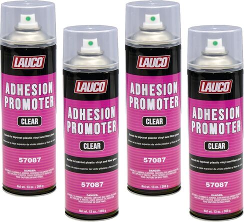 LAUCO Automotive Adhesion Promoter 13 oz Spray Can - Pack of 2 - Use on Multi Surfaces Like Automotive Plastics, Bumpers, Vinyl Trim and Fiberglass (2) in Kuwait