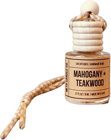 Vanilla + Cashmere, Hanging Car Air freshener, Hanging Car Air Fragrance Oil diffuser, Cute Car Air Freshener, Long Lasting Car Air Freshener, Car Air Diffuser, Made In USA, Glass in Saudi Arabia