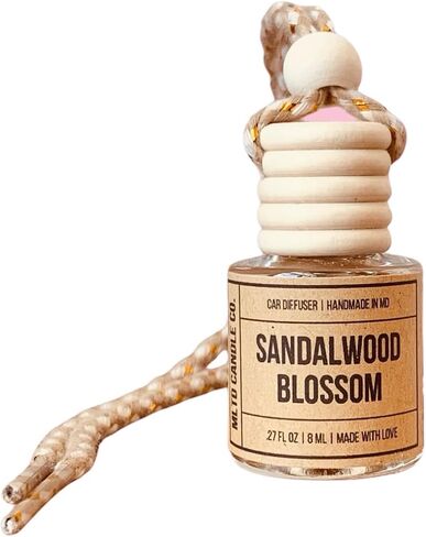 Vanilla + Cashmere, Hanging Car Air freshener, Hanging Car Air Fragrance Oil diffuser, Cute Car Air Freshener, Long Lasting Car Air Freshener, Car Air Diffuser, Made In USA, Glass in Saudi Arabia