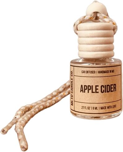 Vanilla + Cashmere, Hanging Car Air freshener, Hanging Car Air Fragrance Oil diffuser, Cute Car Air Freshener, Long Lasting Car Air Freshener, Car Air Diffuser, Made In USA, Glass in Saudi Arabia