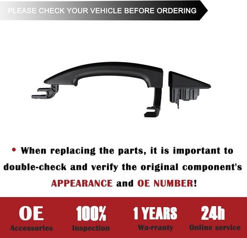 TQPONLY Sliding and Cargo Door Handle RH,Compatible with 2015-2019 Ford Transit T150 T250 T350 Van,Exterior Rear Door Handle Outer Door Part (Texture Black) in Saudi Arabia