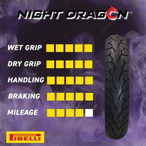 Pirelli Night Dragon GT 130/90B16 M/C 73H REINFTL Cruiser Motorcycle Rear Tire - Superior Traction & Handling for High-Performance Cruisers w/Keychain in Saudi Arabia