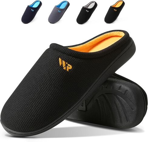 Mens Memory Foam Slippers Slip On Warm Shoes House Shoes Indoor Outdoor in Saudi Arabia