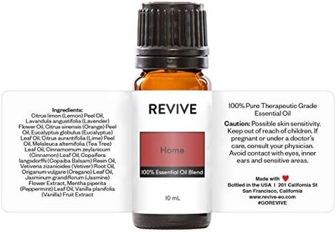 Home Essential Oil Blend by Revive Essential Oils - 100% Pure Therapeutic Grade, for Diffuser, Humidifier, Massage, Aromatherapy, Skin & Hair Care in Saudi Arabia