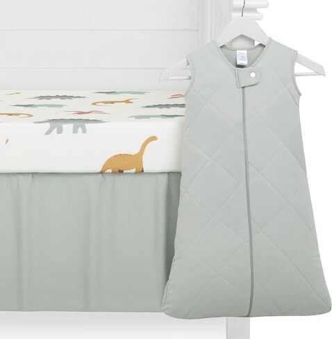 Evolur Rainboho 3 Piece Crib Bedding Set, Machine Washable, Soft and Breathable Toddler Bedding Set, Includes Fitted Sheet, Wearable Blanket and Crib Skirt in Kuwait