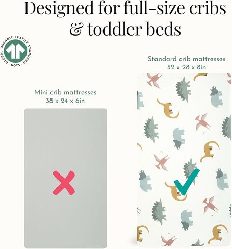 Evolur Rainboho 3 Piece Crib Bedding Set, Machine Washable, Soft and Breathable Toddler Bedding Set, Includes Fitted Sheet, Wearable Blanket and Crib Skirt in Kuwait