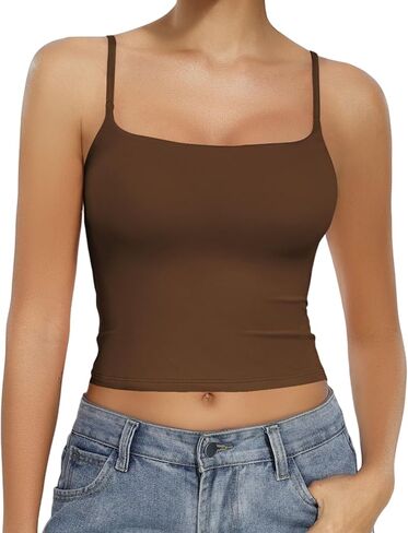 Avidlove Tank Tops for Women Square Neck Spaghetti Strap Double Lined Y2K Going Out Camisole Top in Saudi Arabia
