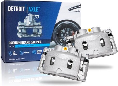 Detroit Axle - Front 2pc Brake Calipers for Chevy Silverado GMC Sierra Suburban Express Savana Yukon XL 1500 Tahoe Cadillac Escalade ESV EXT XTS, 2 Disc Brake Calipers Replacement in Saudi Arabia