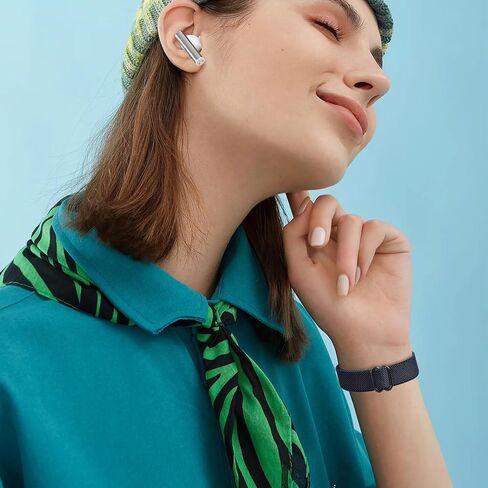 3 Pack Nylon Bands Compatible with Garmin Lily 2, 14mm Elastic Nylon Soft Loop Straps Quick Release Replacement Adjustable Wristband for Lily 2 Classic/Active Smart Watch Accessory for Women in Kuwait