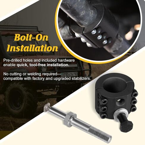 استبدال مشبك Tie-stablizer التوجيه لجيب Wrangler JK JKU JL JLU & Jeep Gladiator JT 2007-2022 لـ (1-1/2 "OD) OD) in Kuwait