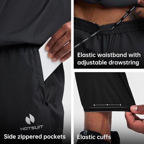 HOTSUIT Sauna Jacket for Men Weight Loss Workout Vest Sauna Shirts, Red, L in Saudi Arabia