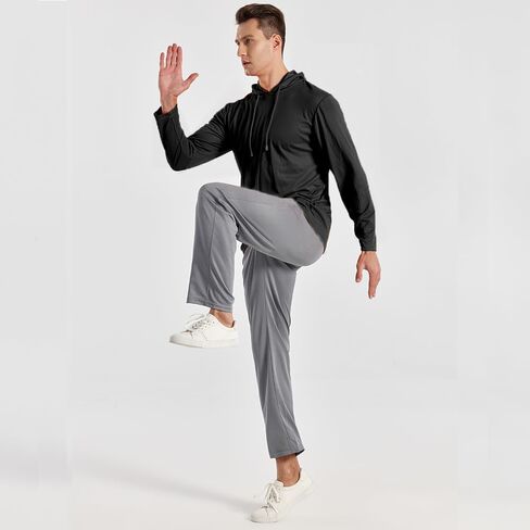 3PC Men's Zipper Mesh Fabric Jogger Pants - Breathable & Flexible Fit, Comfortable for Sports & Casual Wear in Saudi Arabia