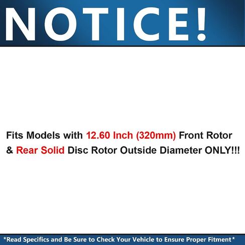 Detroit Axle - Brake Kit for 2005-2020 Chrysler 300, 2009-2020 Dodge Challenger Disc Brake Rotors Ceramic Brakes Pads Replacement : 12.60'' inch Front & Rear Rotors in Saudi Arabia