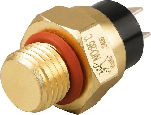 مستشعر التبديل الحراري المروحة المروحة الرادياتير 85 (± 3) ° C-ON ، 75 (± 5) ° C-OFF متوافق مع KTM 450 EXC Factory 2005 2011 2007 500 XC-W 2012-2013 525 XC-W 2007 530/450 XCR-W 2002 in Saudi Arabia