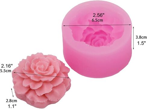 Hydrangea Flower Silicone Mold for Candle Soap Fondant Chocolate Candy Cake Decorating Baking Pastry Polymer Clay in Saudi Arabia