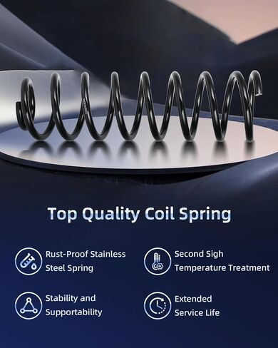 ECCPP 2PCS Front Coil Springs Copension Coil Set 3226 52060130AA 52088126 for 2000 2001 2002 2003 2004 2005 for Jeep TJ ، 2000 2001 2002 2004 2005 2006 for Jeep Wrangler in Kuwait
