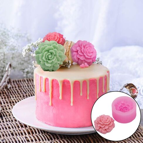 Hydrangea Flower Silicone Mold for Candle Soap Fondant Chocolate Candy Cake Decorating Baking Pastry Polymer Clay in Saudi Arabia